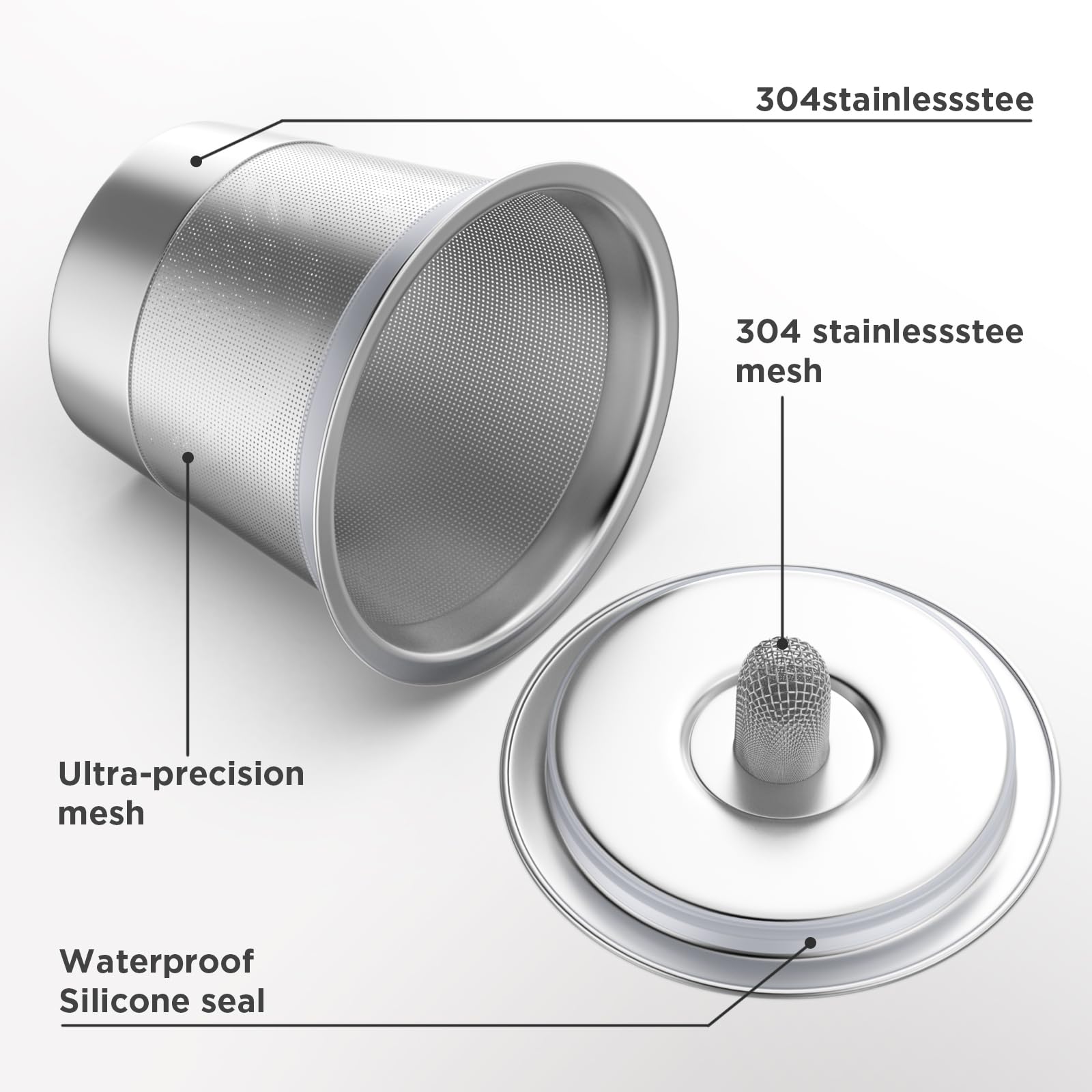 K-Cups reutilizables, tazas K de acero inoxidable para Keurig, cápsulas de café reutilizables Keurig para cafeteras Keurig 1.0 y 2.0, filtros de café recargables sin BPA (4)