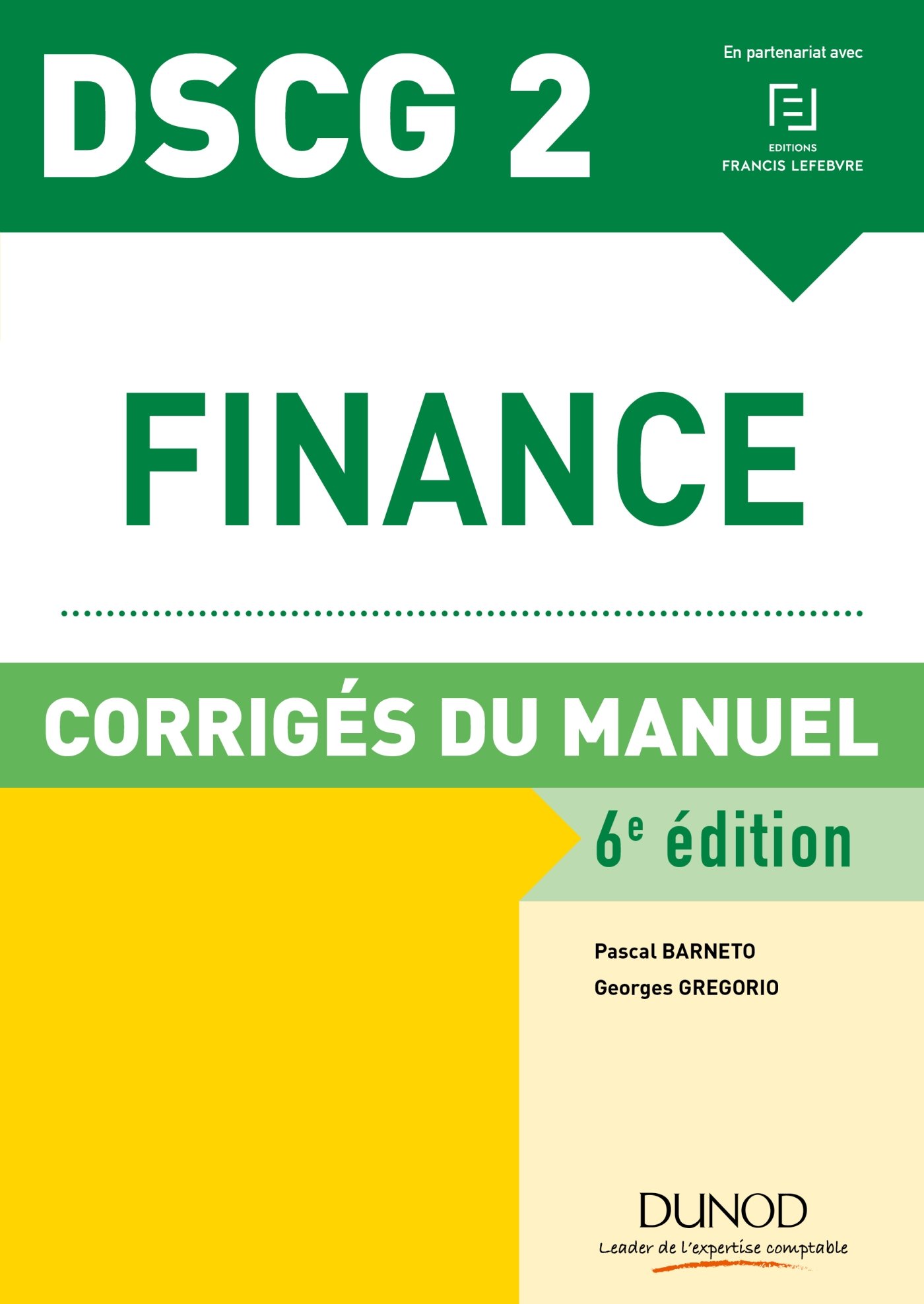 Finance DSCG 2: Corrigés du manuel