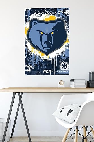Miniatura 4 de Trends International NBA Memphis Grizzlies - Póster de pared con logotipo Maximalist 23, 22.37 x 34.00 pulgadas, versión premium sin marco