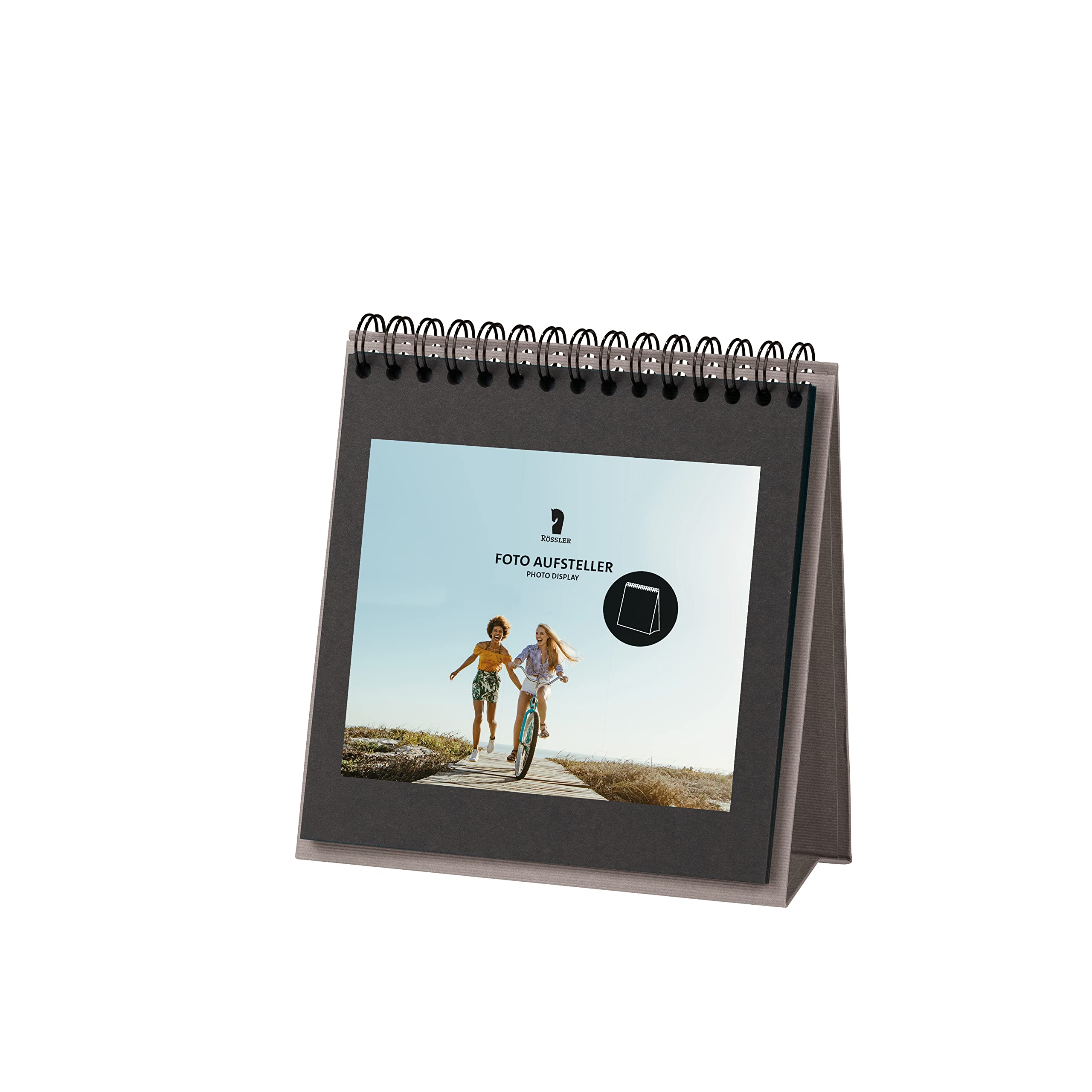 Rössler 13293200949 Photo Table Display with Wire-O Binding Taupe 13 Sheets 190 x 190 mm Pack of 1