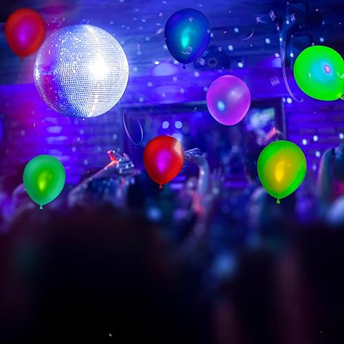 Miniatura 6 de 60 globos de neón UV, globos de fiesta de neón que brillan en la oscuridad, globos de luz negra UV que brillan en la oscuridad para decoraciones de