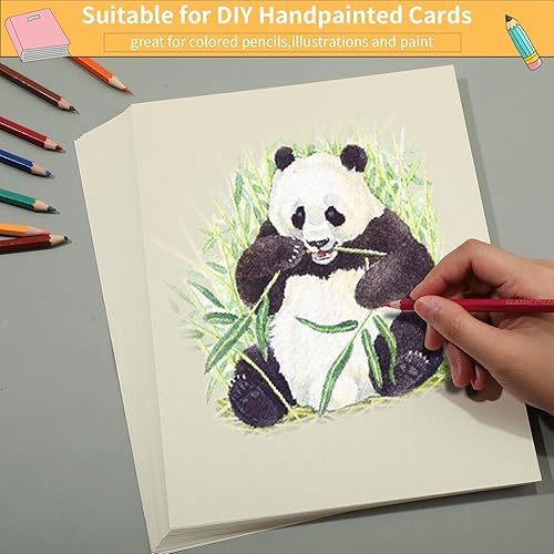 Miniatura 4 de 36 hojas de cartulina brillante crema, papel de cartulina metálica de 8.5 x 11 pulgadas, cubierta de 92 libras, papel marfil perlado de doble cara