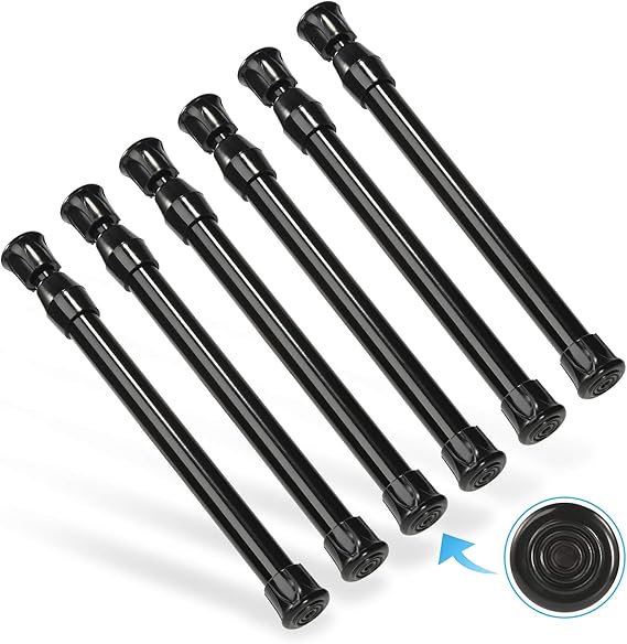 6Pcs Small Tension Rod, Goowin Tension Rod, No Drilling