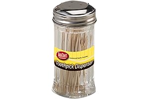 TableCraft Products Glass Toothpick Dispenser with Picks