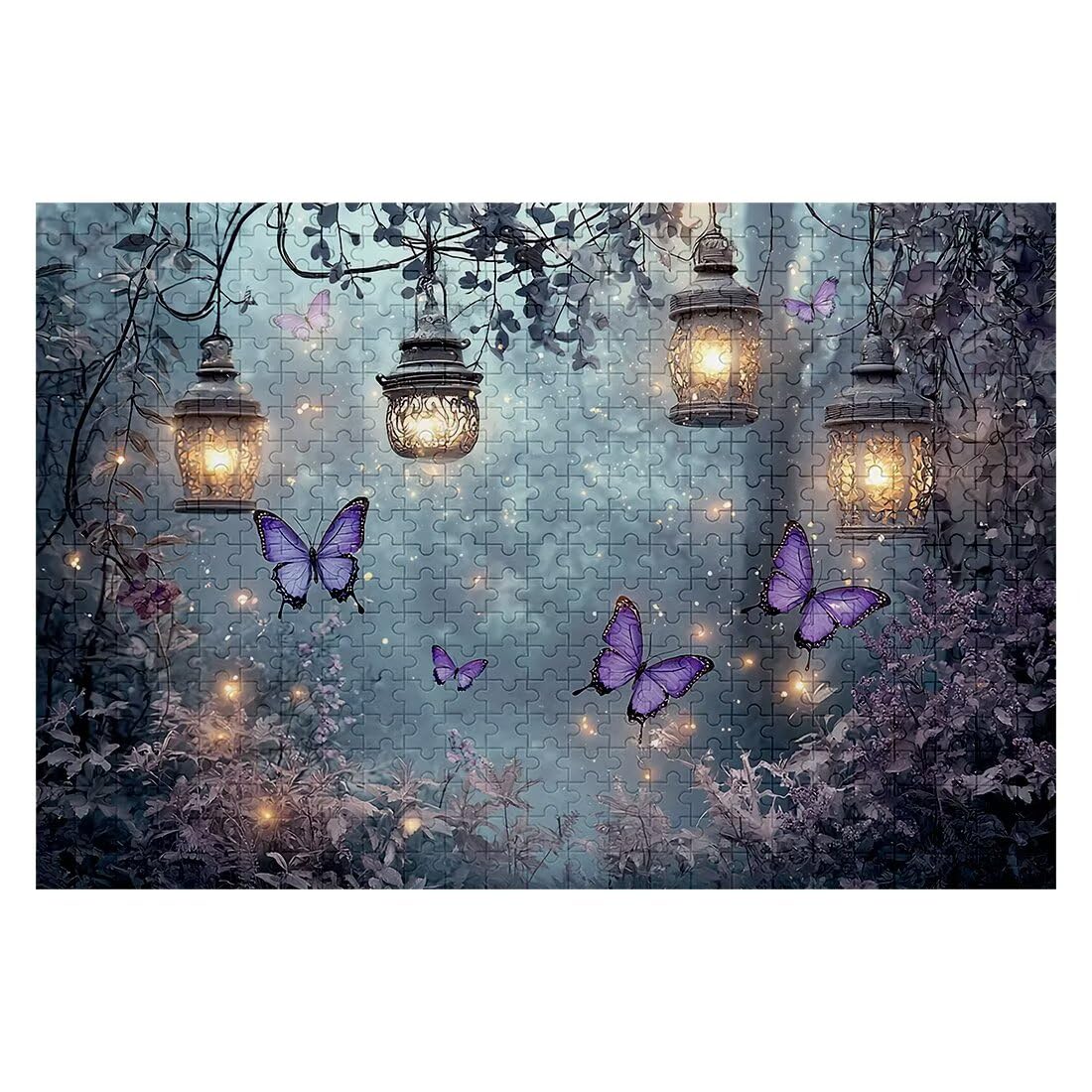 Puzzle 4000 sztuk motyl, puzzle dla dorosłych kwiat, klasyczne łamigłówki Wyzwanie edukacyjne Zabawki dla rodziny, niemożliwe drewniane puzzle z pudełkiem na prezent, dekoracja ścienna-2187