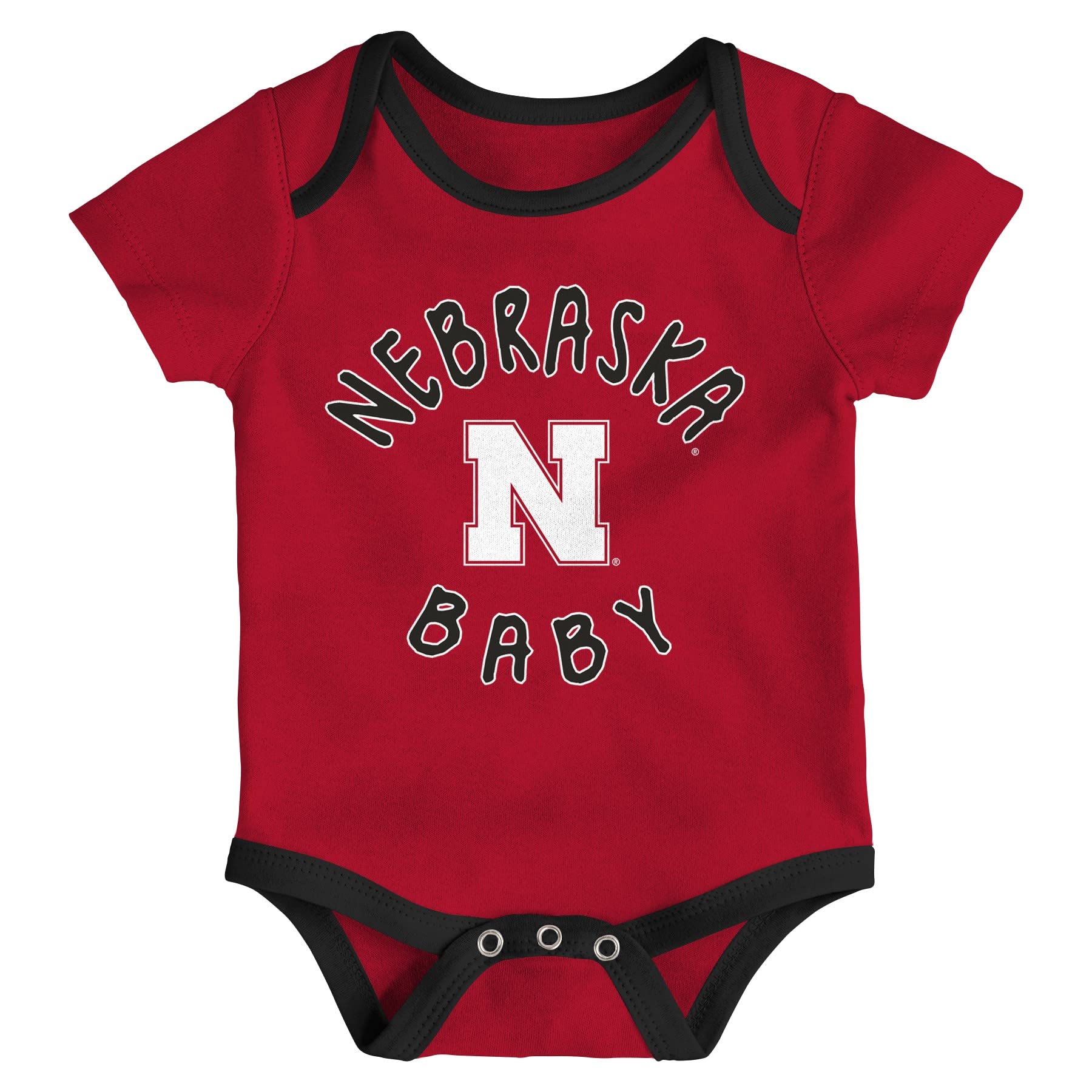 Outerstuff NCAA Infant Champs 3-Piece Creeper Set, Nebraska Cornhuskers 24 Months