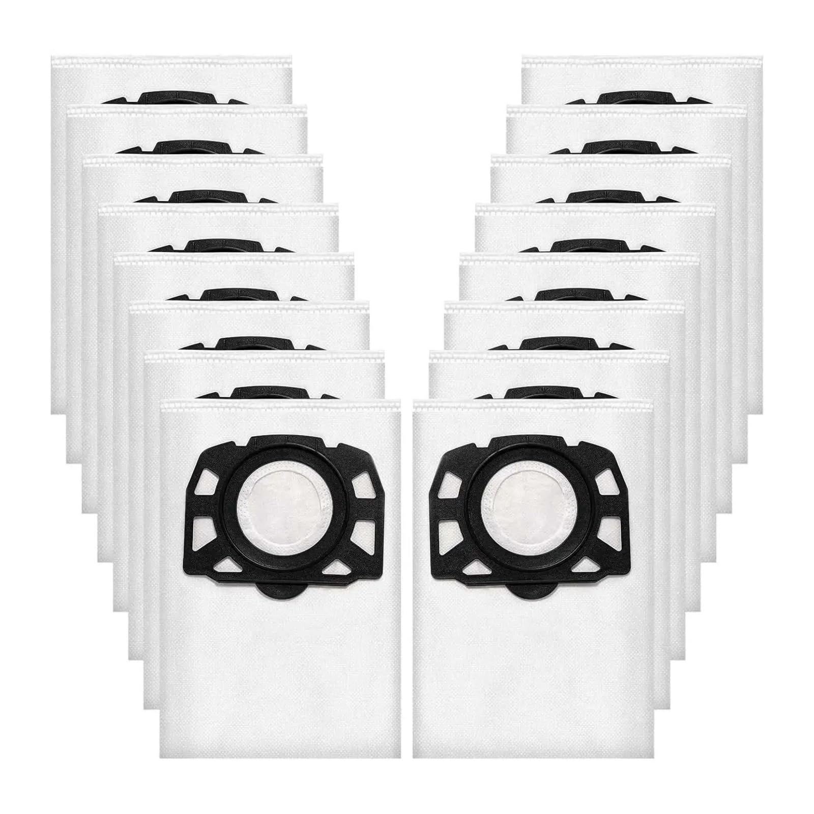 EEZII Vacuum Dust Bags, Compatible For Karcher, 2.863-314.0 KFI 357,WD 2 Plus,WD 3,WD3S,KWD 1,KWD 2,KWD 3,MV 3,SE 4001,SE 4002 Vacuum Cleaner(16 dust bags)