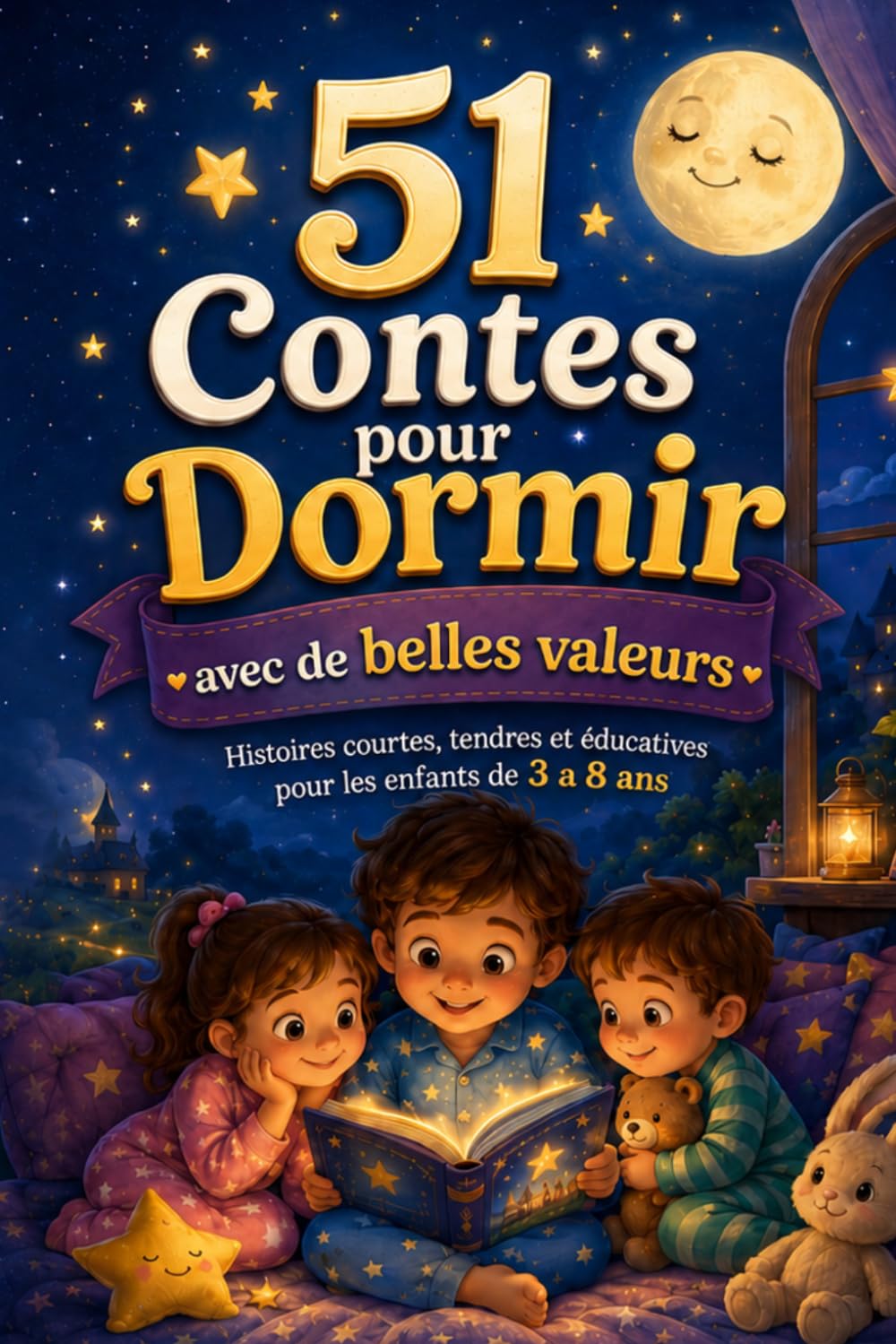 51 Contes pour Dormir: Histoires courtes, tendres et éducatives pour les enfants de 3 à 8 ans