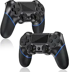 Turquvix 2 Pcs Wireless Controller Compatible with PS-4/Pro/Slim