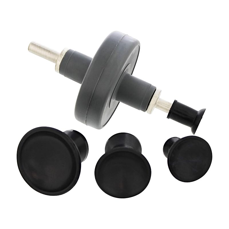 Kit de Lapidação de Válvulas ABN com Adaptador para Furadeira e Ventosas, 4 Peças