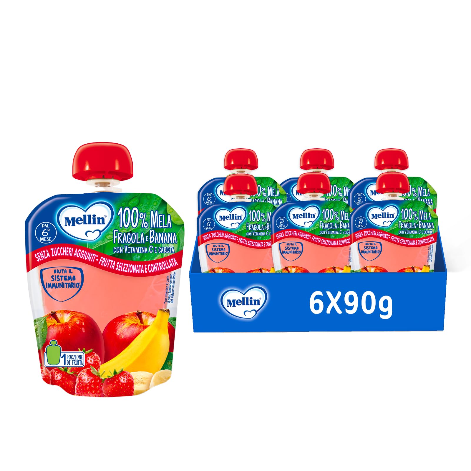 Merenda Al Sacco 100% Albicocca Con Vitamina C - 6 Confezioni Da 90 G - Foto 4