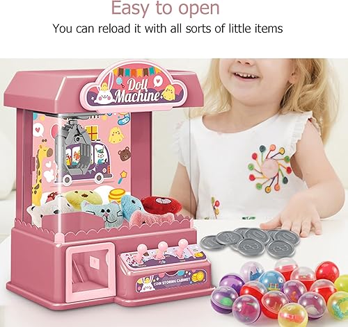 Miniatura 4 de Drfeify Juguete de máquina de agarre de muñecas mini juguete de agarre de muñecas juguete eléctrico de conchas de huevo con regalo de música para