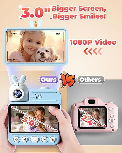 Miniatura 4 de Juguetes de impresión instantánea con cámara para niños, regalos de cumpleaños de Navidad para niñas y niños, cámara digital para niños de 3 4 5 6 7