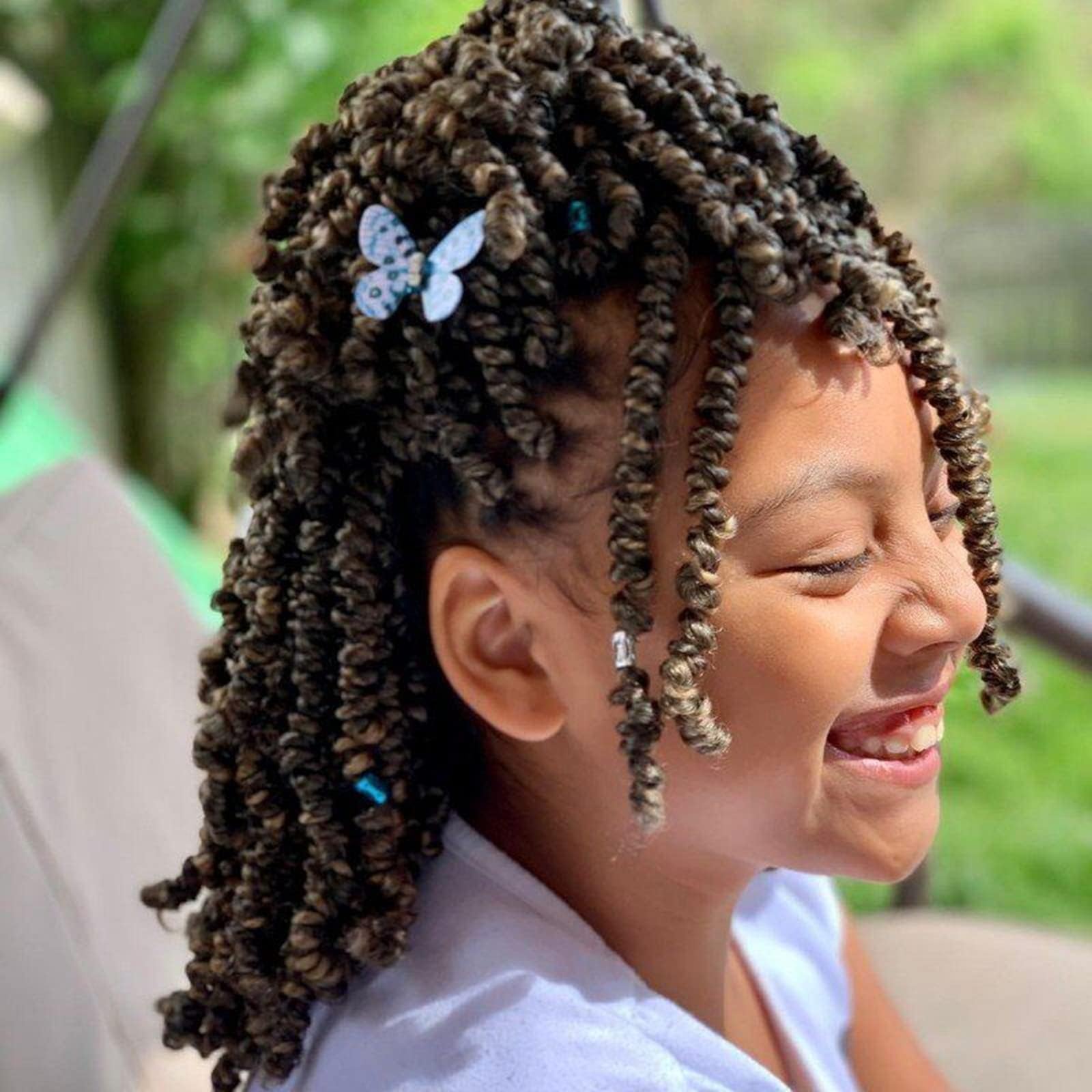 TIANA PASSION TWISTHair 10 inch - 2 Packs Ombre Blonde Pre-twisted Crochet Hair, Pre-looped Long Curly Bohemian Braids Hair for Black Women Synthetic Braiding Hair Extensions (10"2Pcs, T27)