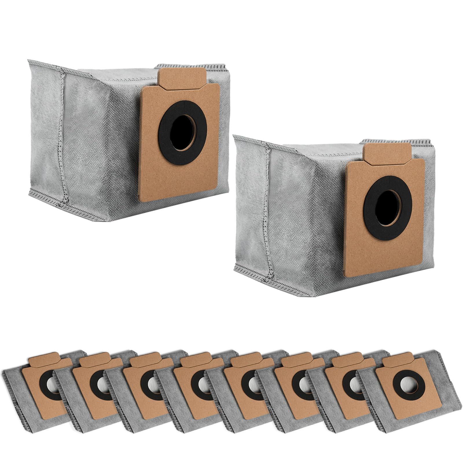 AnDongo 10 Pack Dust Bags for Eufy Clean X8 Pro Robot Vacuum Self-Empty Station, Large Capacity Disposable Replacement Bag Accessories Part