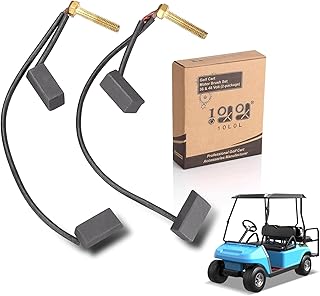 10L0L Golf Cart Motor Brushes Set 36 & 48-Volt Fits Yamaha Electric G8, G9, G14 & G16,Club Car 1994-up Golf Cart (2/ Package)