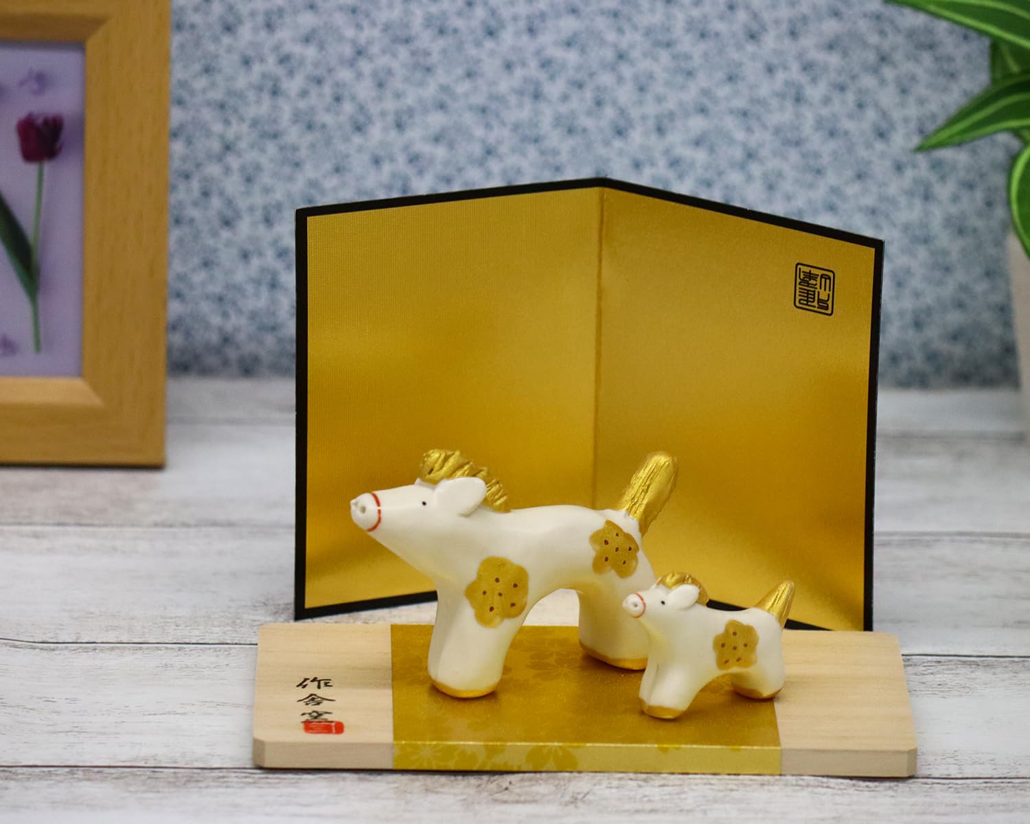 みる☆ 令和8年 干支飾り【ほのぼの午飾り 親子午】2026年 Amazon.co.jp: クラフトマンハウス 2026年(令和8年) 干支 午年