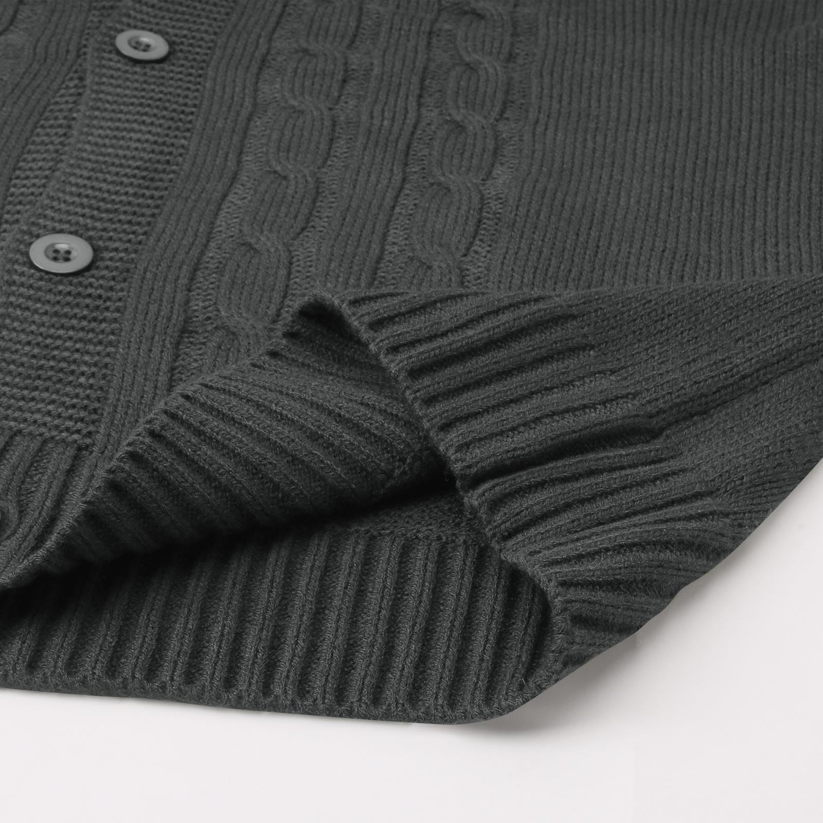 Cardigan Hombre Punto, Botones para Chaqueta Hombre con Cuello En V Manga Larga Suéter De Punto con Botones Elegante Ajustado Cárdigan Ligero con Bolsillos para Exterior El Ocio
