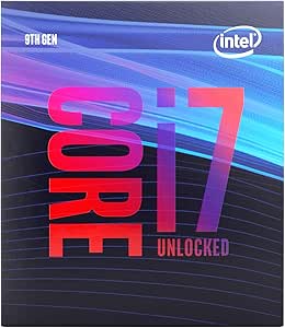 Intel Core i7-9700K Desktop Processor 8 Cores up to 3.6 GHz Turbo unlocked LGA1151 300 Series 95W