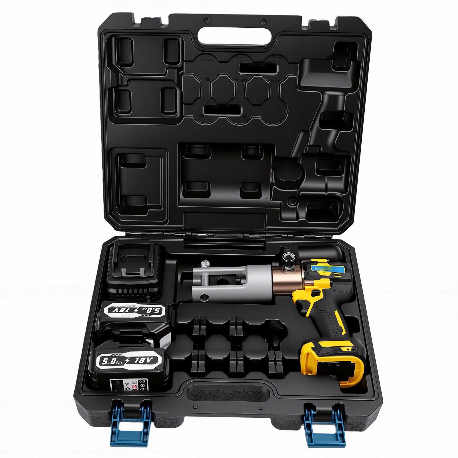 Hyuduo Pince à Sertir Hydraulique électrique, Portable et Efficace avec