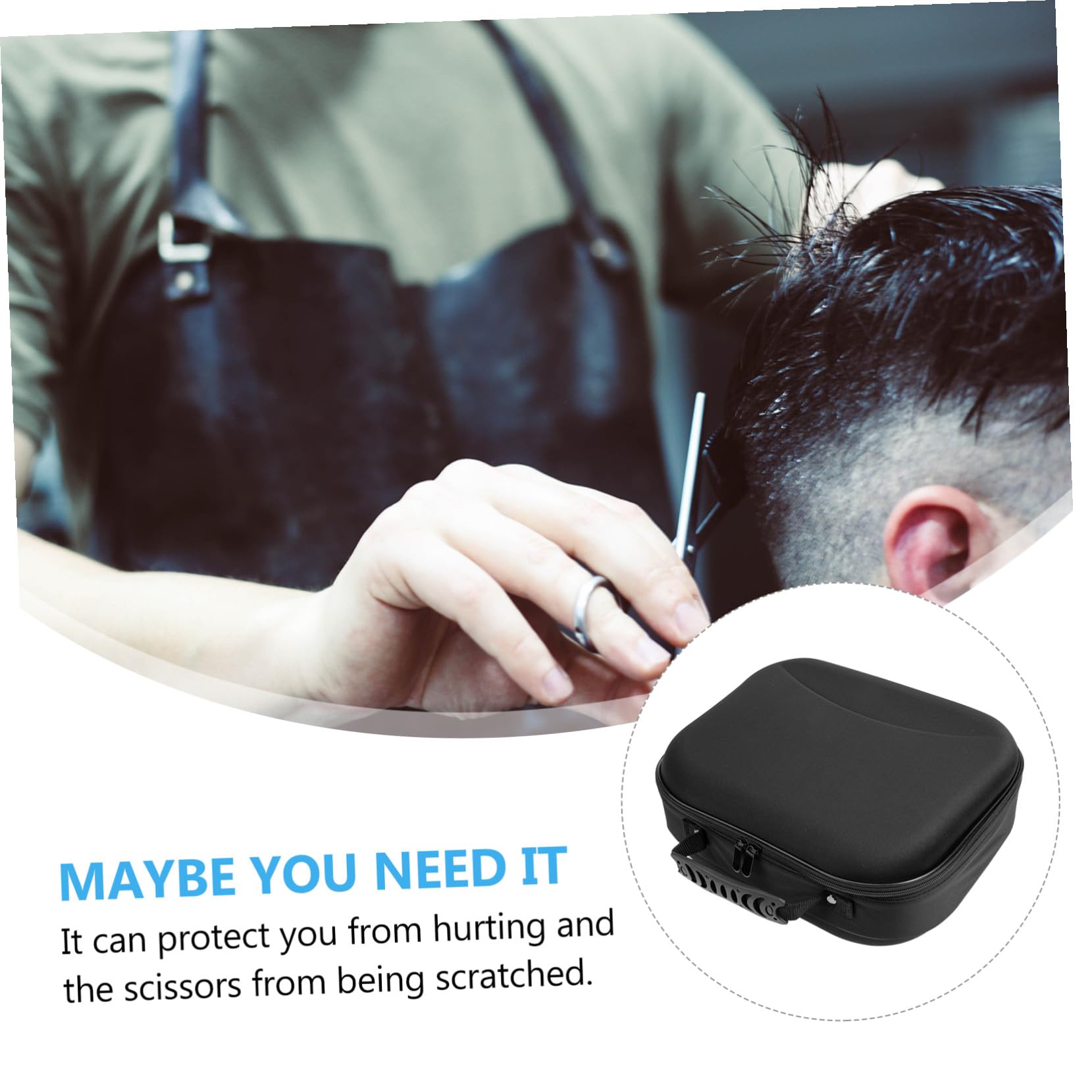 TOPBATHY Tragbare Scherentasche aus Eva für Friseure und Barber mit Großem Fassungsvermögen Leicht und Passend für Haarschneider und Haartrockner für Friseursalons und Reisen