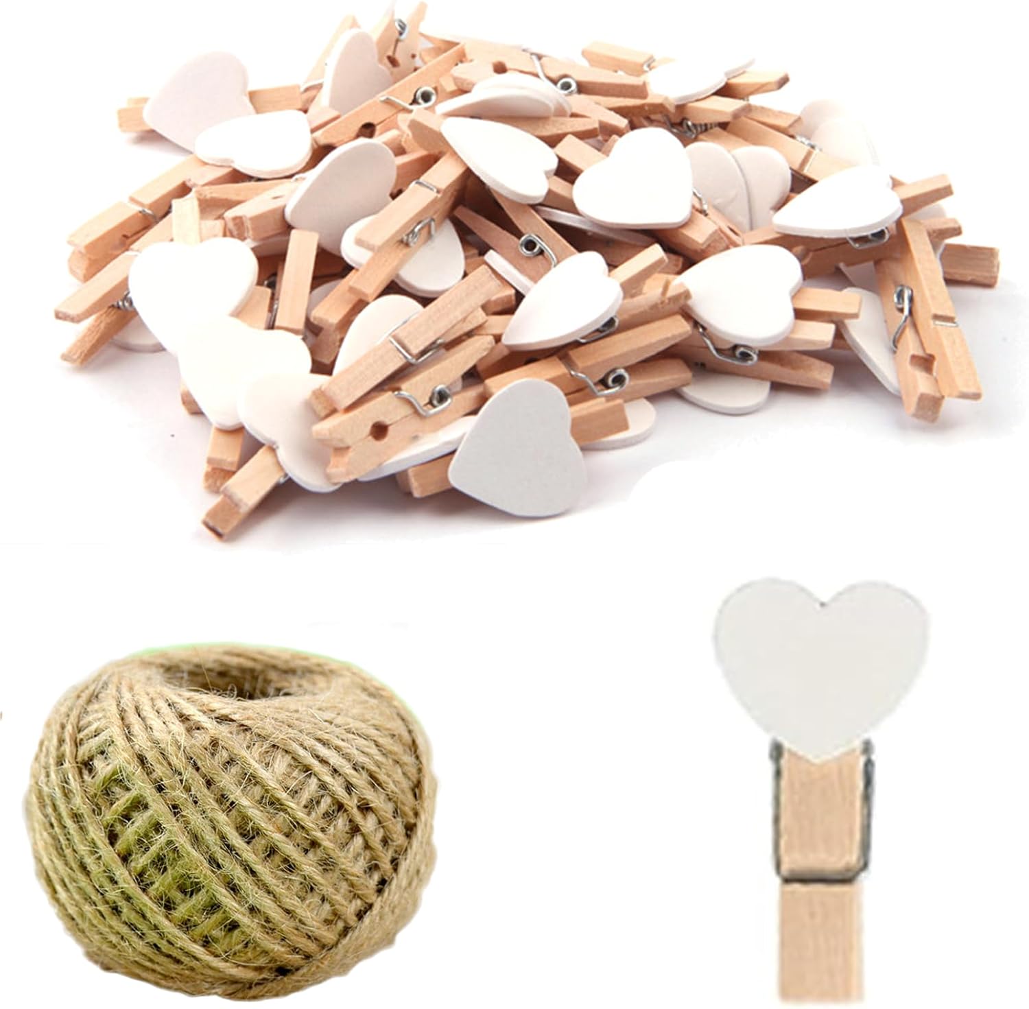 3 Stück Holzklammern Groß - Für Decken, Strandtücher, Festungen & Wäsche