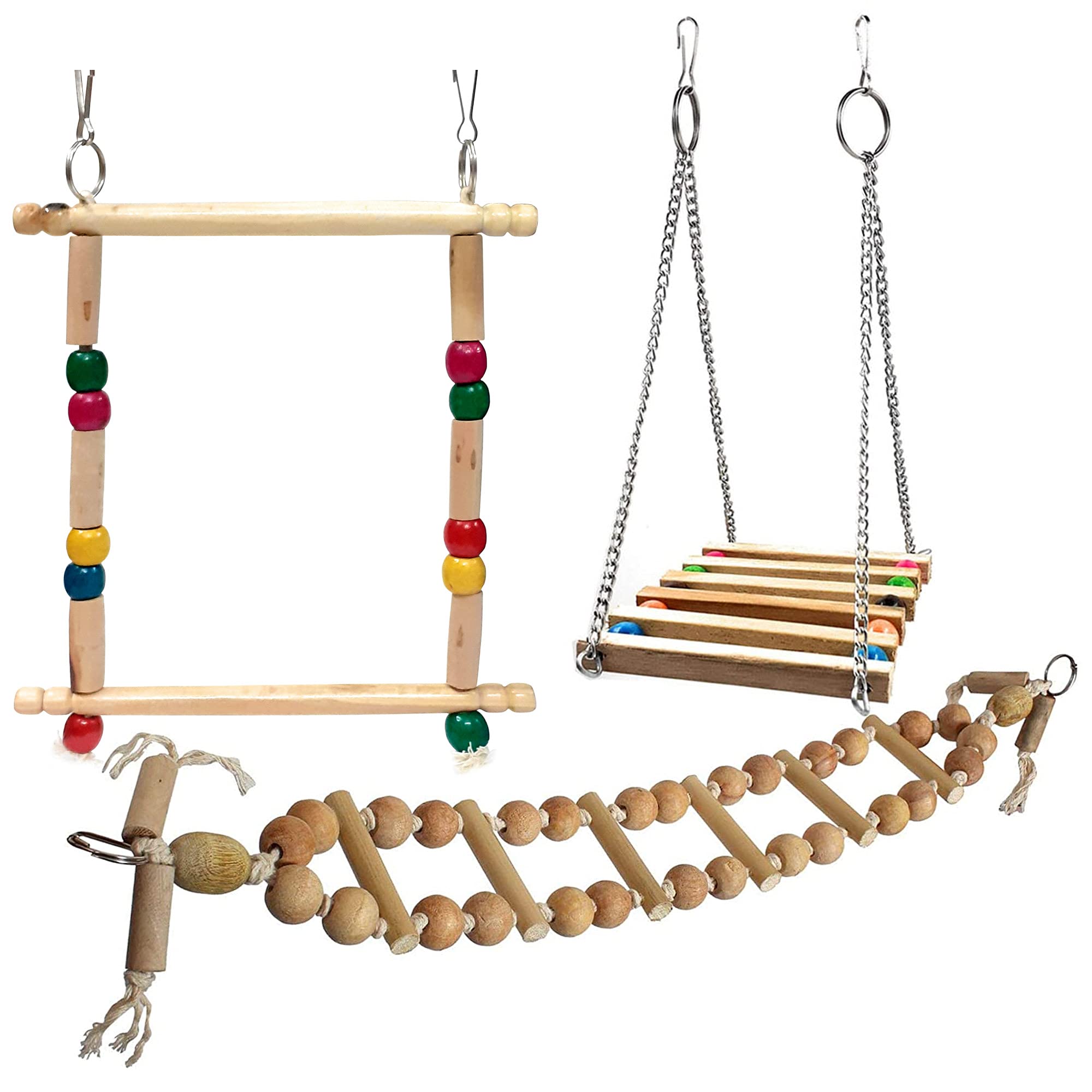 Jainsons Pet Products Bird Swing Hanging Toys for Small and Medium Birds Cockatiels, Parrots (B094R8JRLW) Amazon Price History, Amazon Price Tracker