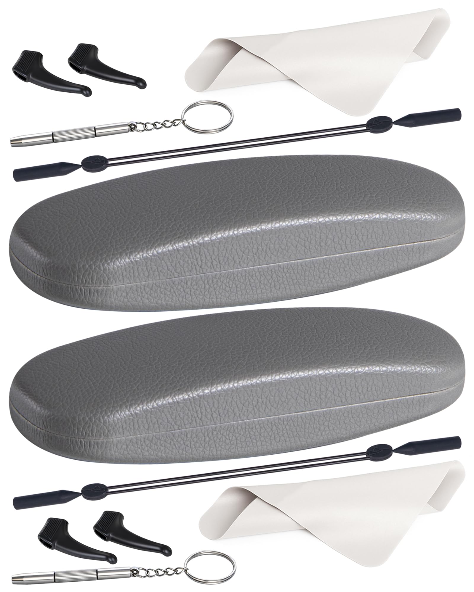 RayLove Unisex Hard Shell Eyeglasses Cases, Protective Case For Glasses