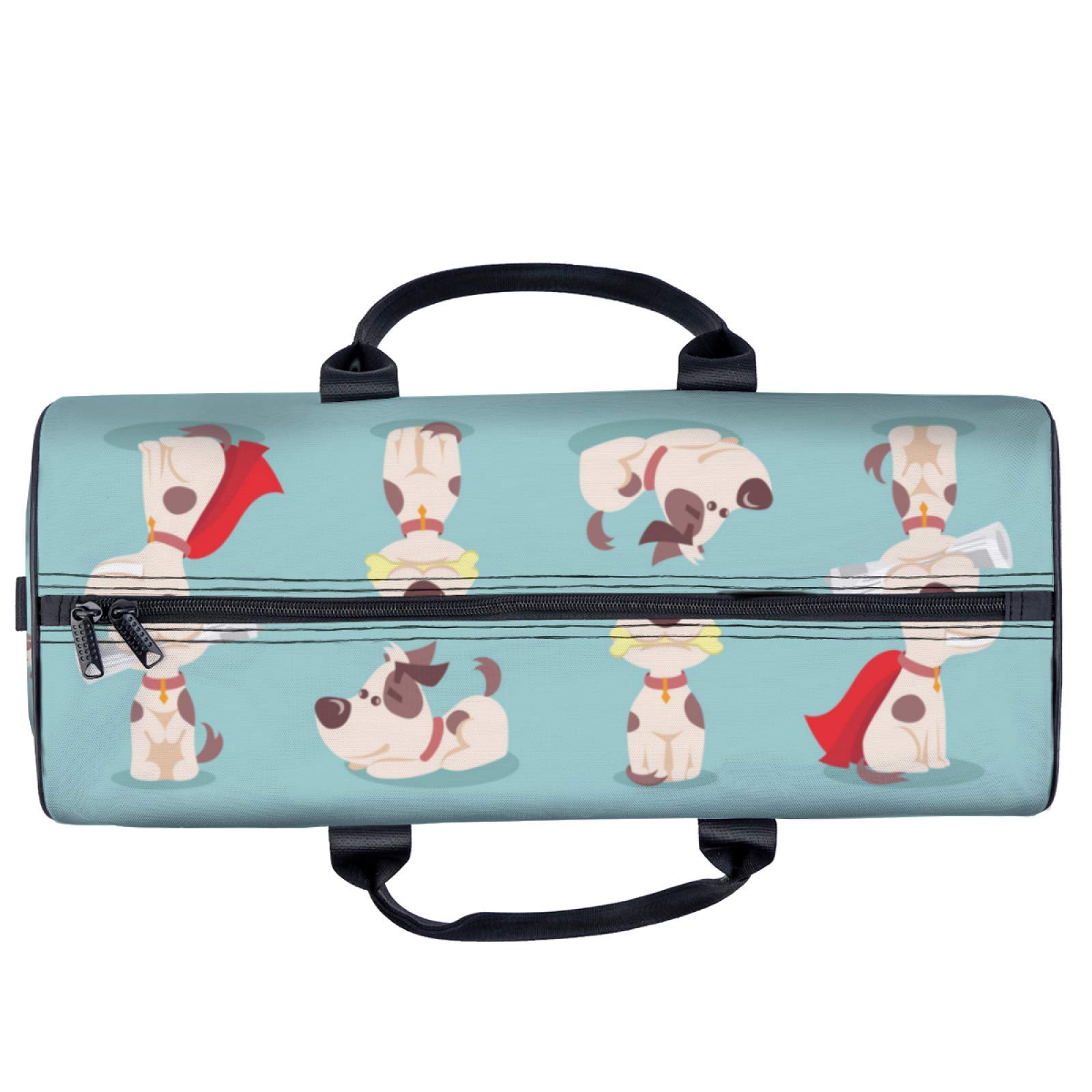 Sac Fourre-tout En Toile Motif Chien - Réutilisable, Lavable, Bandoulière, Pour Courses Ou Plage - 5