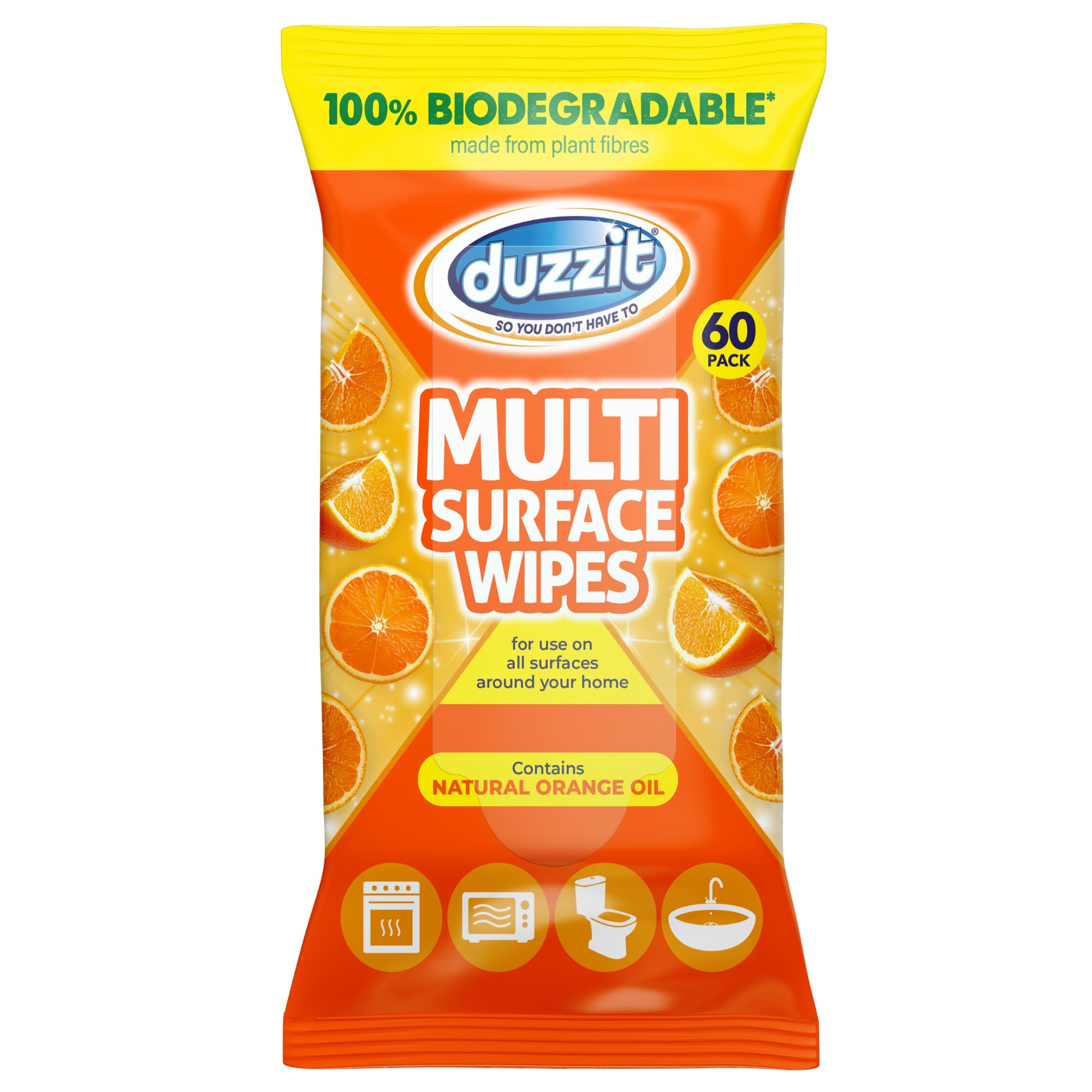 Duzzit Pack Of 60 Multi Surface Wipes