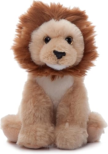 The Petting Zoo Peluche de león de peluche, regalos para niños, animales del zoológico Wild Onez Babiez, juguete de peluche de león de 6 pulgadas