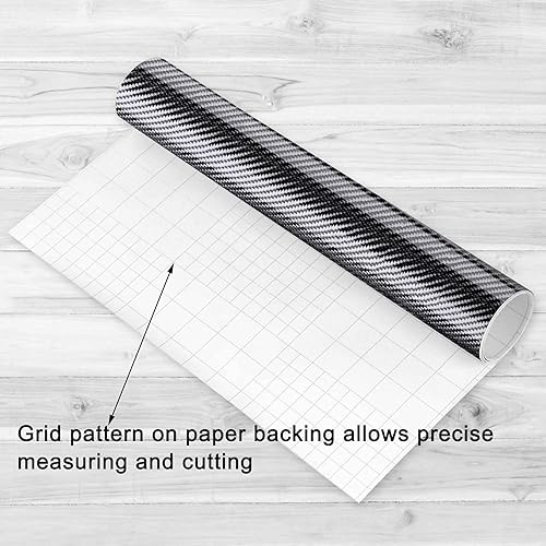 Miniatura 5 de LZLRUN Adhesivo de vinilo de fibra de carbono 7D de alto brillo con aire Realease sin burbujas, antiarrugas, viene con herramienta de instalación (1