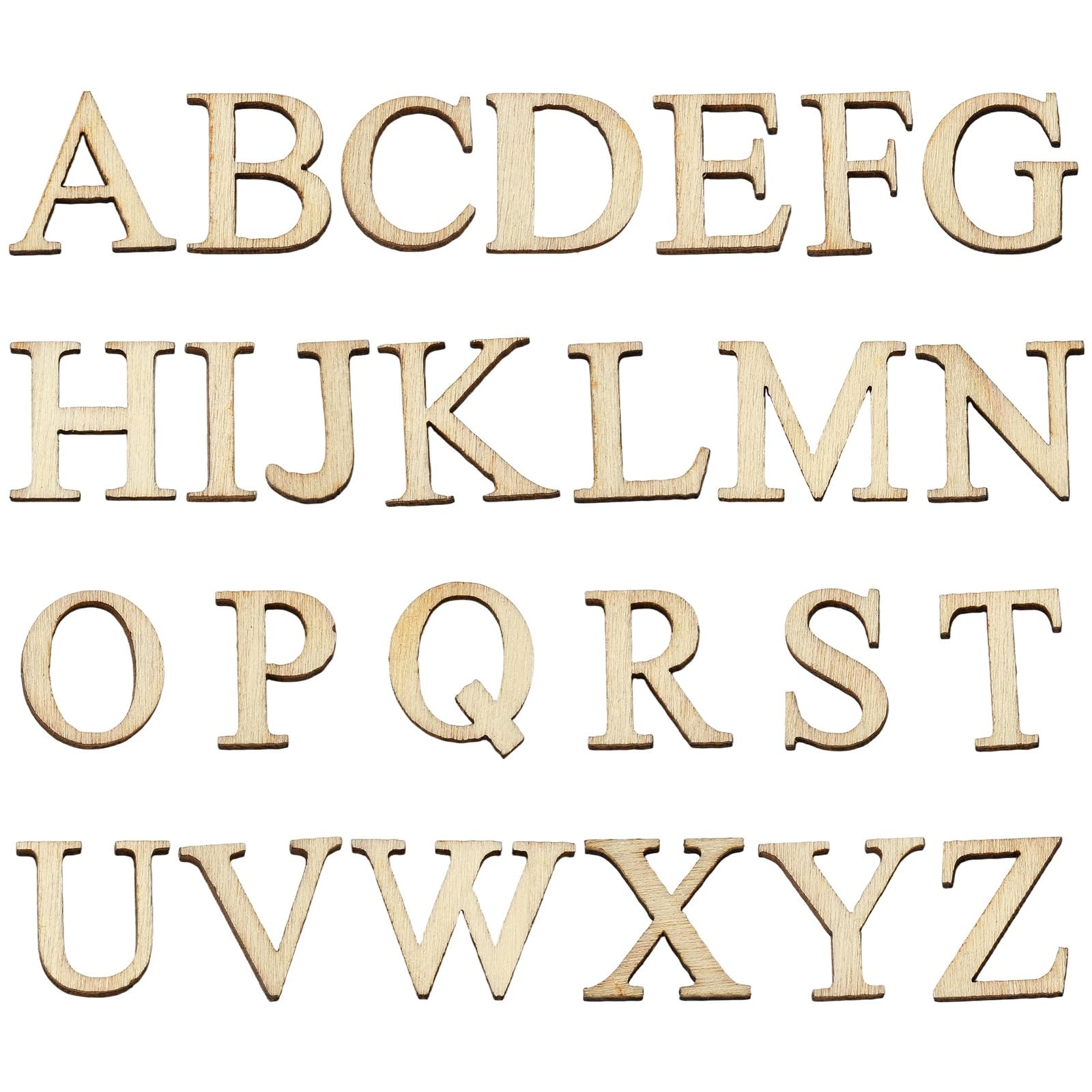 Lettres alphabet bois brut peinture loisirs créatifs enfants