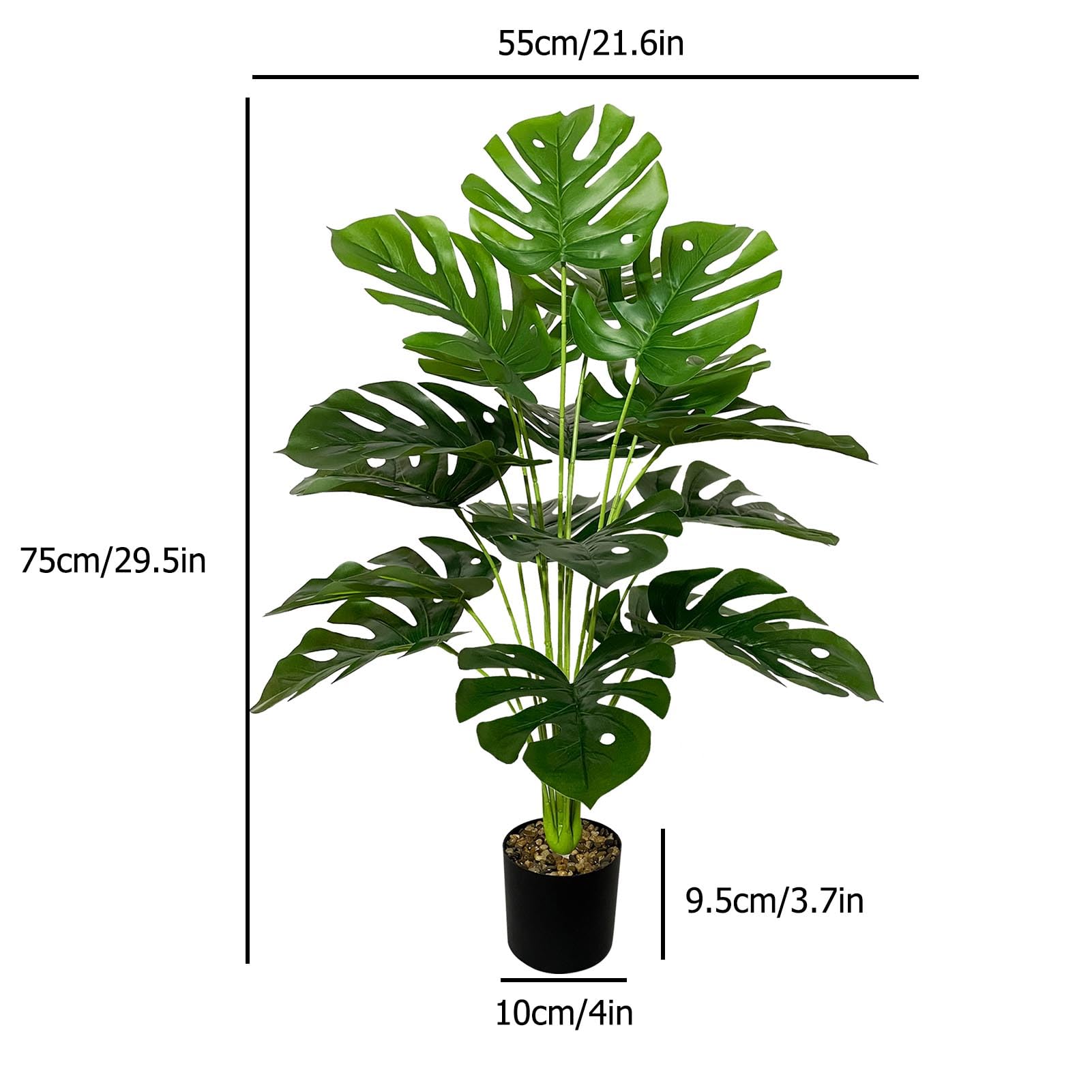 Pianta artificiale Palma artificiale utilizzabile 110 cm/150 cm