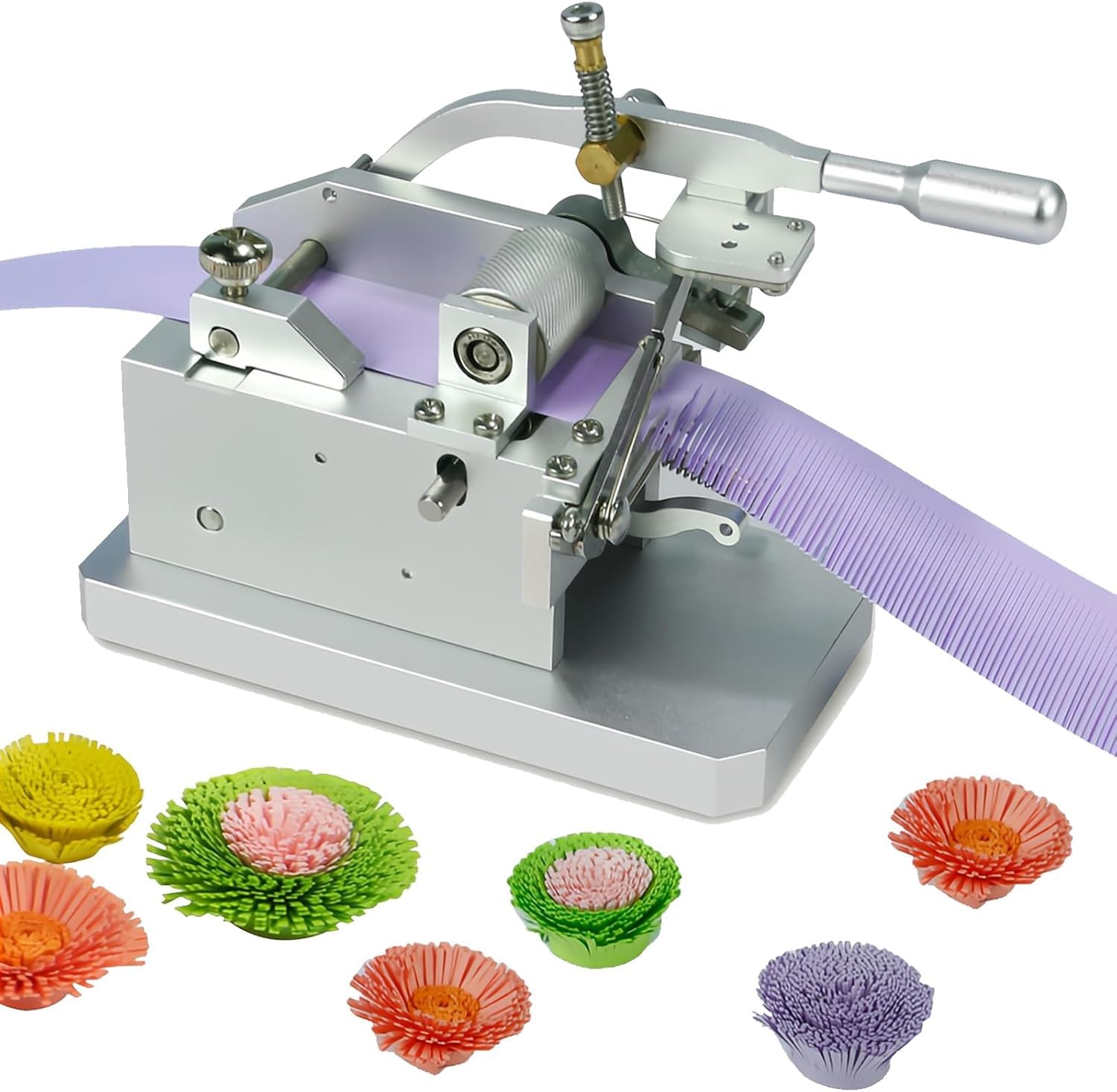 Papierkunst-quastenmaschine, Manuelle Quilling-fransenmaschine Mit Einstellbarer Quastenlänge Und -breite, 3d-papierschneidemaschinen Für Handgefertigte Papierrollen, Kein Stromanschluss One