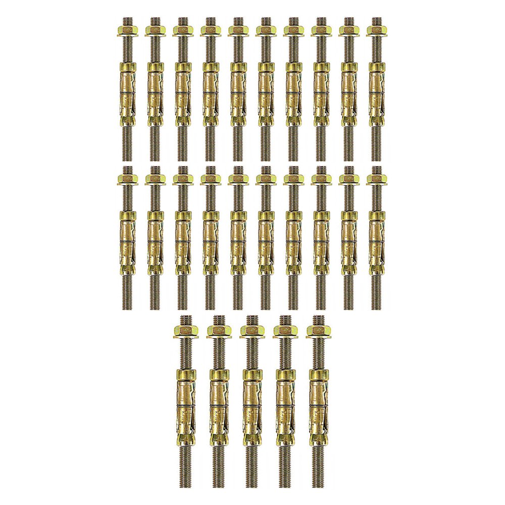 M8X10 Projecting Bolt Shield Anchor - 25 Pack