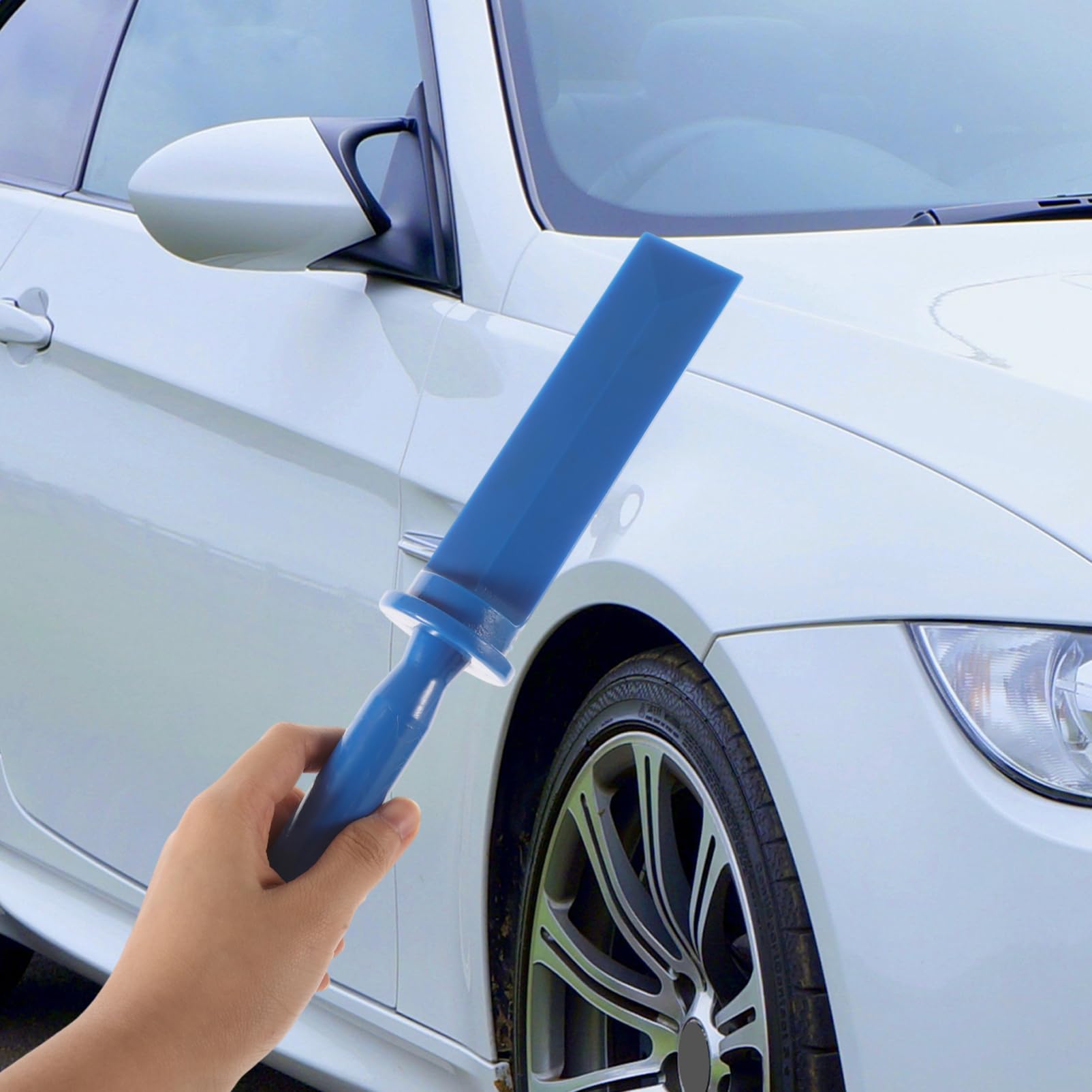 OUNONA Kit de Raspadores de Plástico para Automóvil, 4 Piezas Azul
