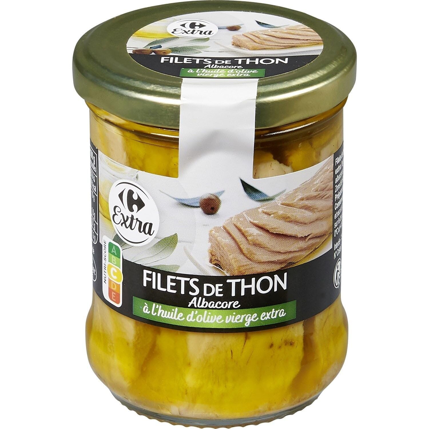 Filets de Thon Albacore à l'huile d'olive vierge extra Carrefour