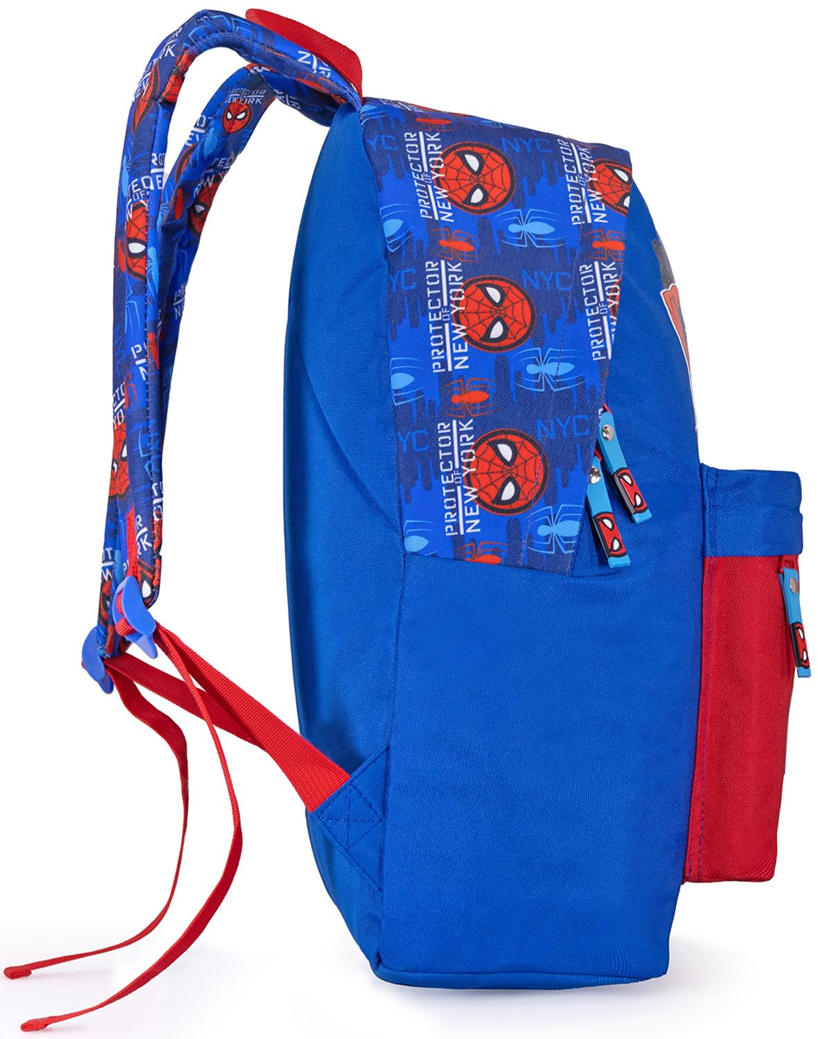 Clondo Zaino Americano Bambino Per Spiderman Fan 41x31x18 cm con Spallacci Imbottiti, Divisorio Interno, Tasca Frontale e Porta Borraccia – Per Scuola, Tempo Libero, Viaggi – Blu
