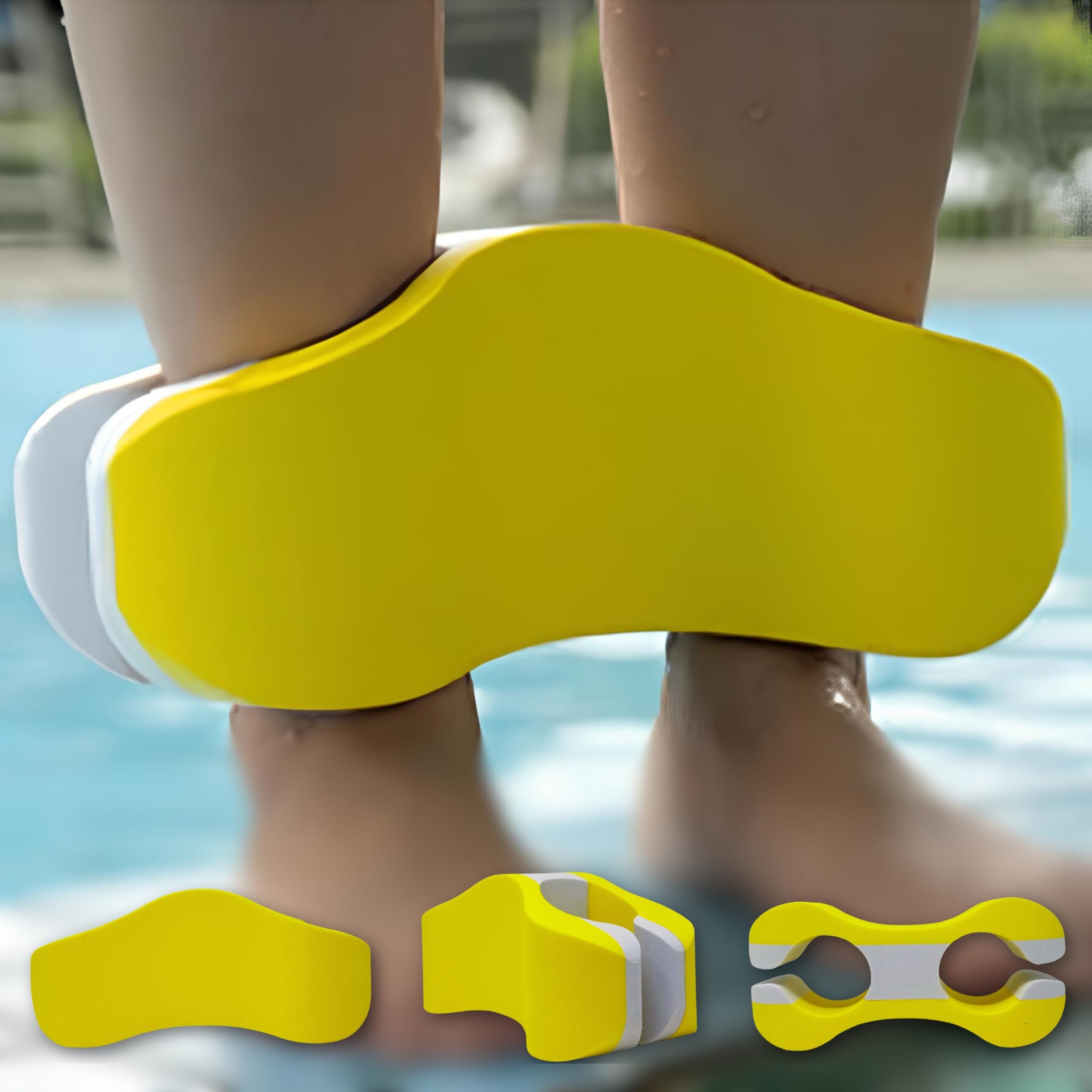 Pullbuoy Allineamento Caviglie/Polsi - Allenamento in Acqua per Gambe e Parte Superiore Del Corpo – Per Bambini ed Adulti - Unisex