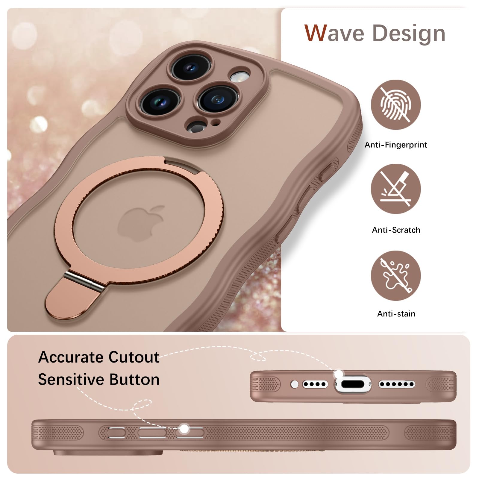 Custodia IPhone 15 Pro Max VENINGO - Supporto Invisibile E Compatibile