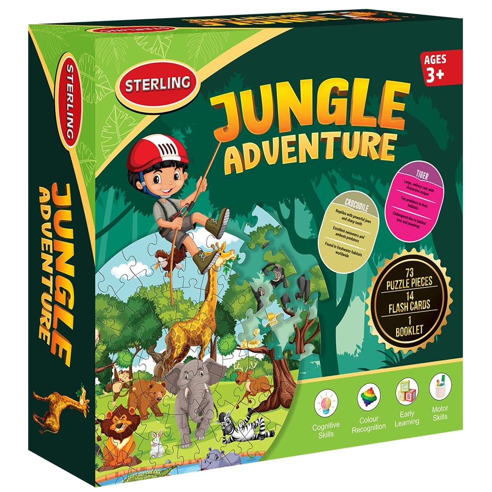 Buy Toyzmania Jungle Adventure Puzzle for Kids | 3+Years | Gift