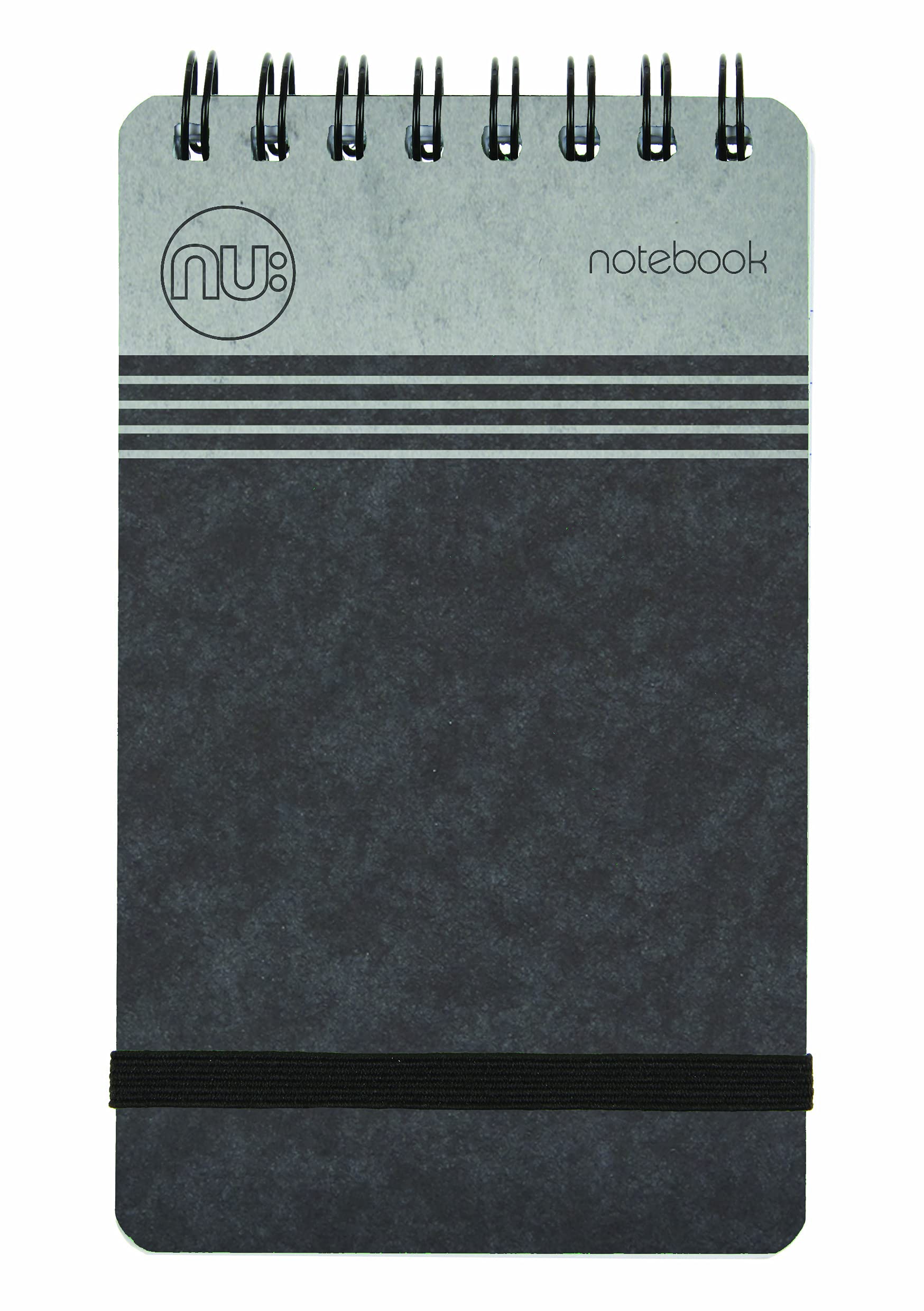 nu: Notebooks - Craze Cloud Range - A7 Black Notebook - Wirebound Notebook - Stationery Notebooks - Ruled Notepad - 110 PagesThe Forest Stewardship Council