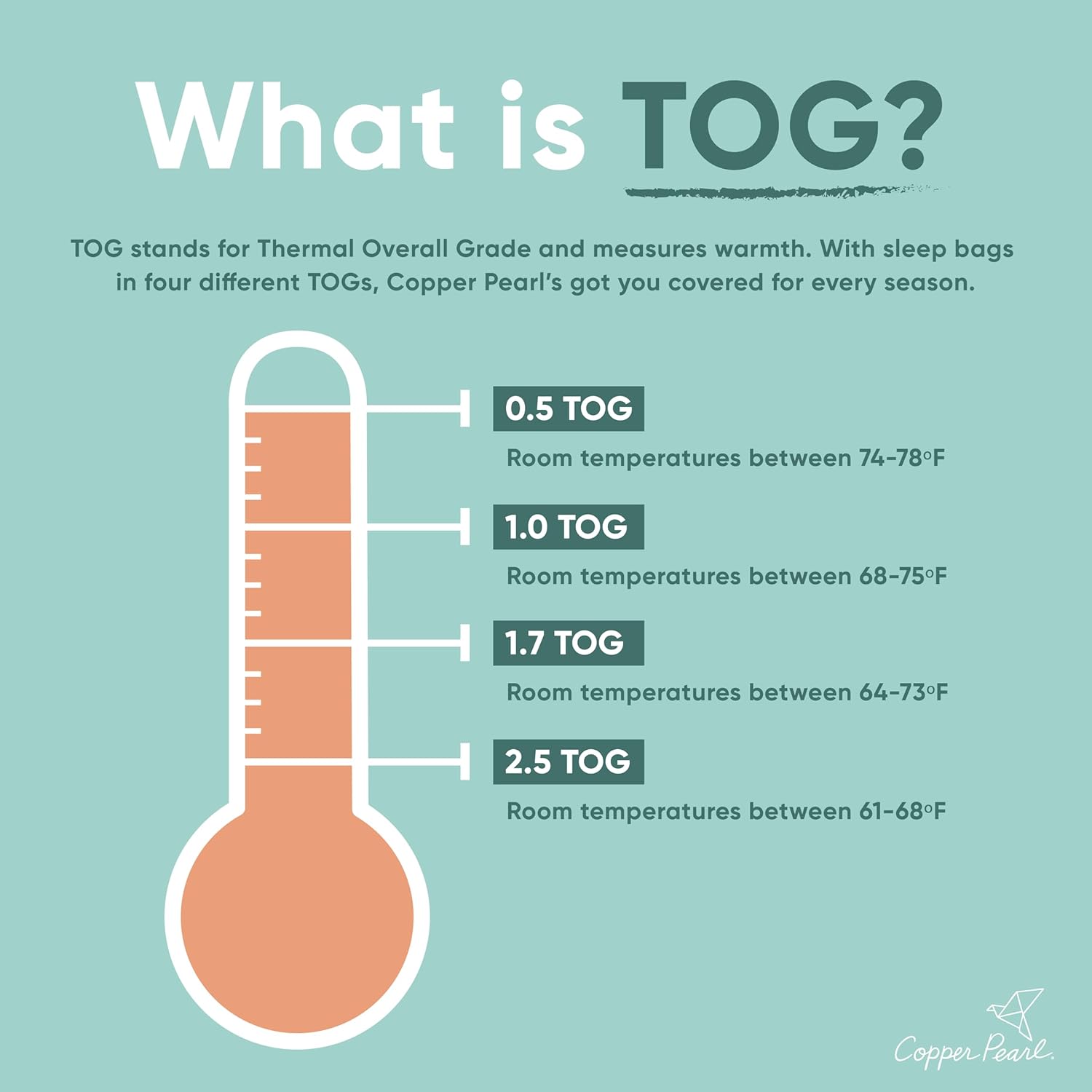 プレミアム3層ニットスリープバッグ 0.5 TOG "クーパー" Copper Pearl製