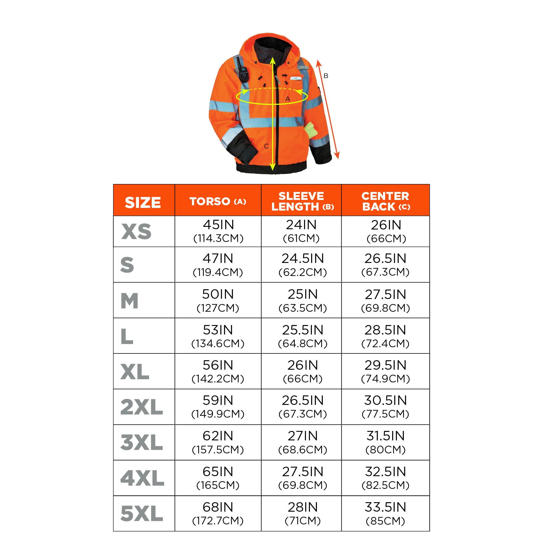 Ergodyne GloWear 8379 economía Bomber chaqueta, 8379
