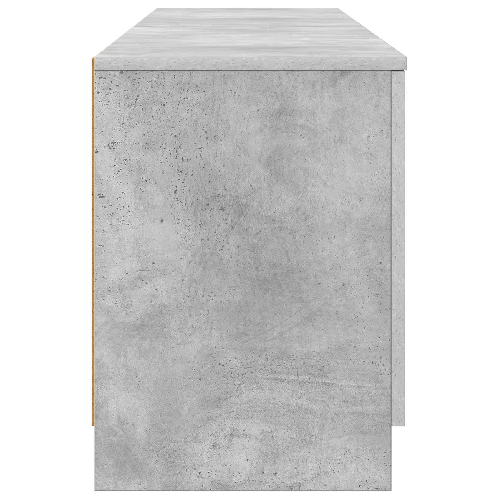 Szafka do przechowywania łóżka piętrowego, 2 szt., szary beton, 66 x 35 x 48 cm, materiał drewnopochodny, modułowa, z uchwytami drzwiowymi, do pokoju dziecięcego, sypialni i małych