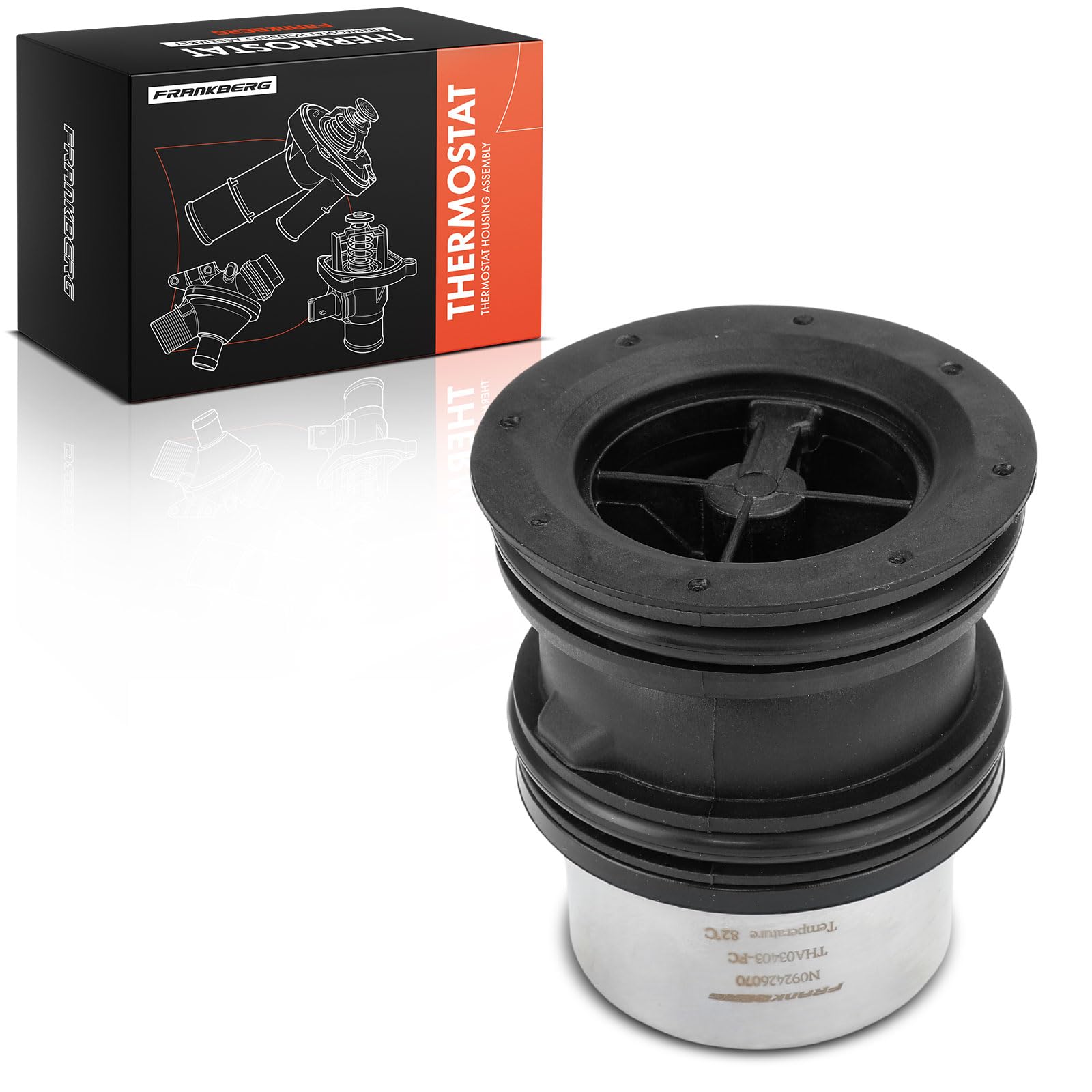 Frankberg Termostato per liquido di raffreddamento benzina 94810603401 | Compatibile con: C.a.y.e.n.n.e 92A, P.A.N.A.M.E.R.A 970, M.A.C.A.N 95B