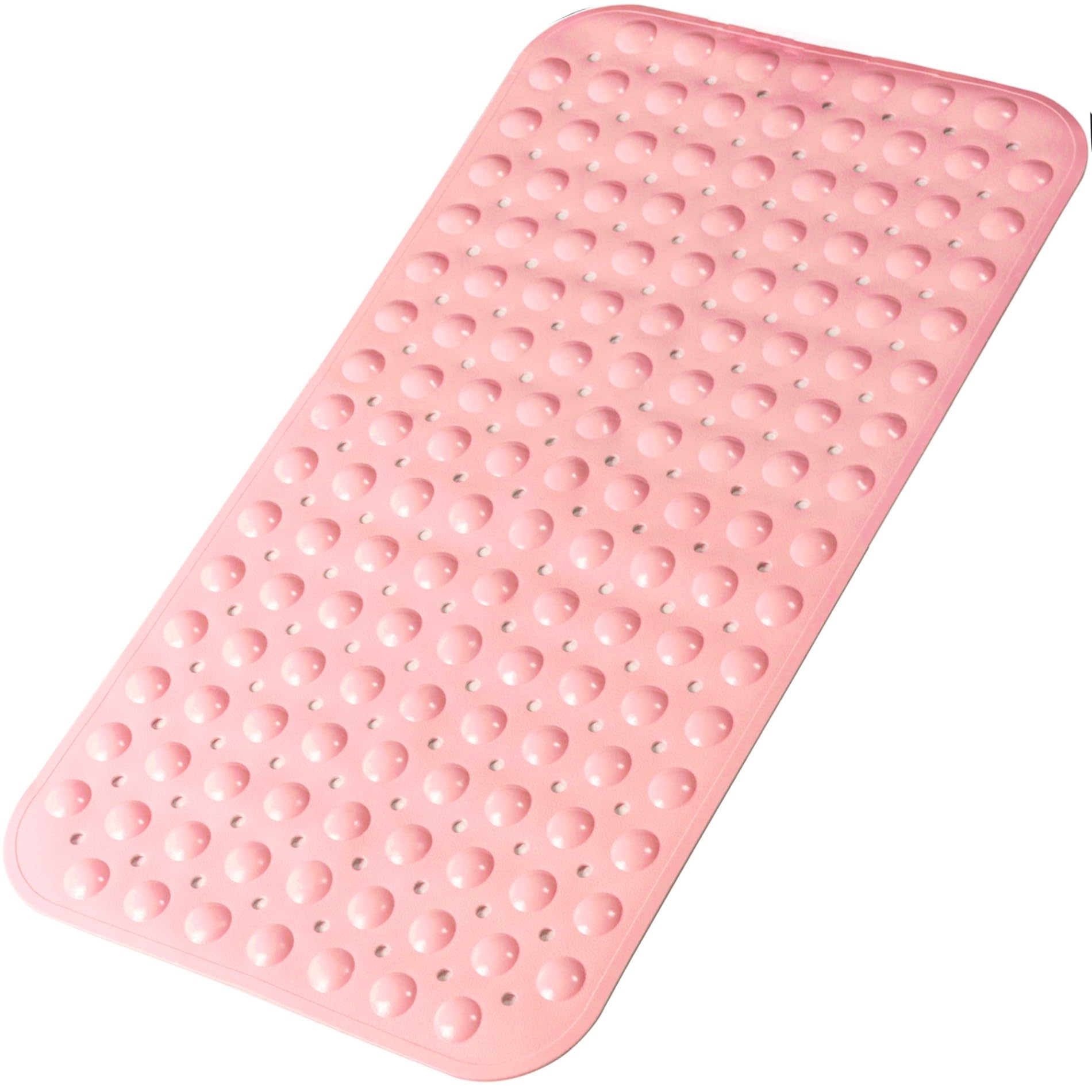 Tapis de bain beige pour sécuriser la douche de toute la famille