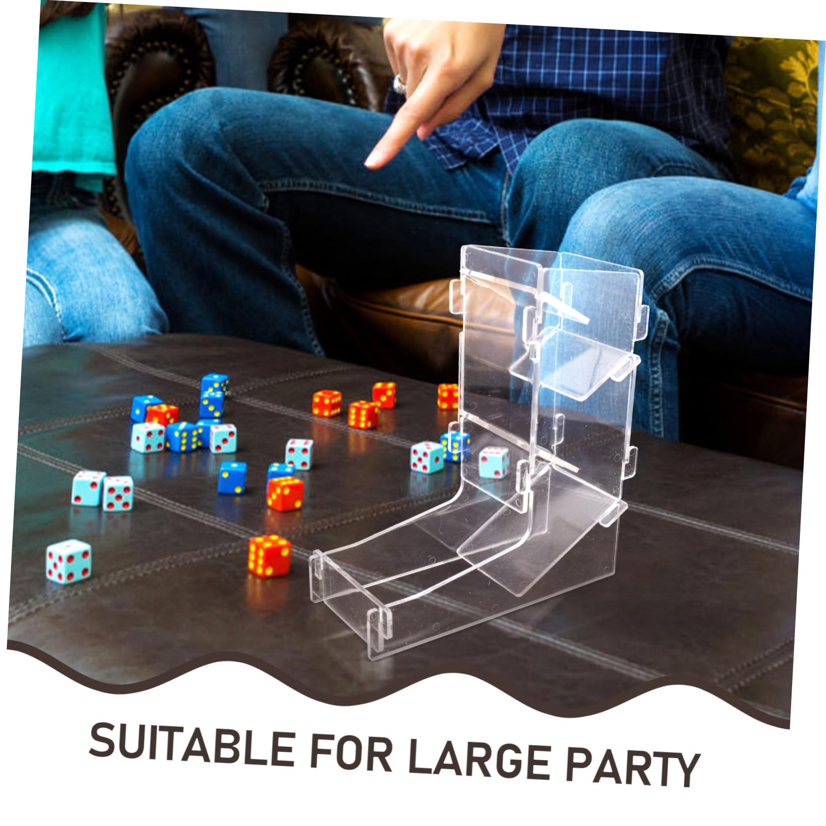 Tour à Dés Décorative en Acrylique pour Jeux de Société
