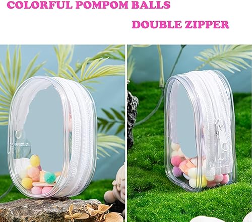 Miniatura 4 de Bolsa de exhibición transparente con llavero, caja misteriosa, mini figuras, estuche de transporte, bolsa de llavero, dijes para coleccionables